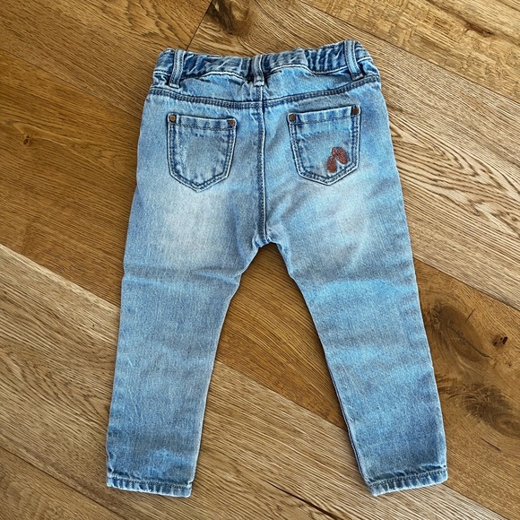 Zara distressed adjustable jeans 12-18 months - Picture 3 of 5